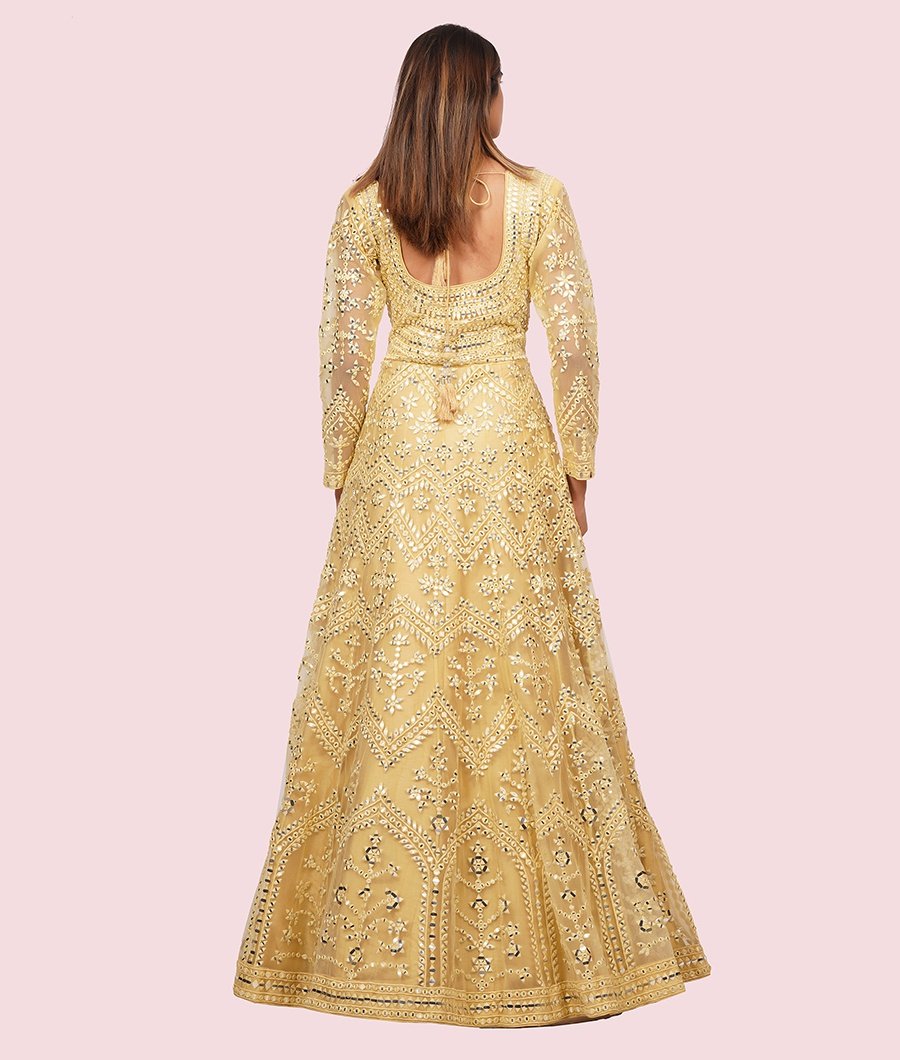 Lemon Yellow Gown - kaystore.in