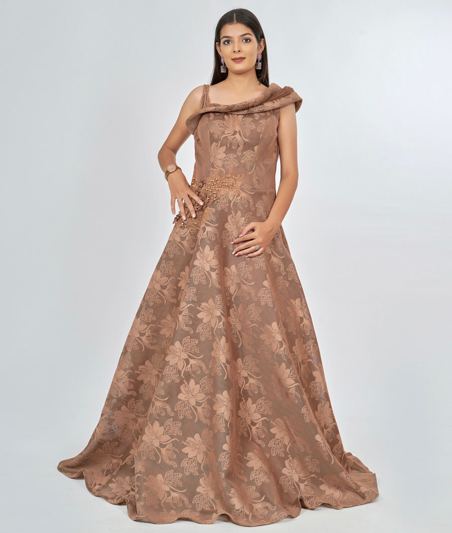 Brown Ball Gown - kaystore.in