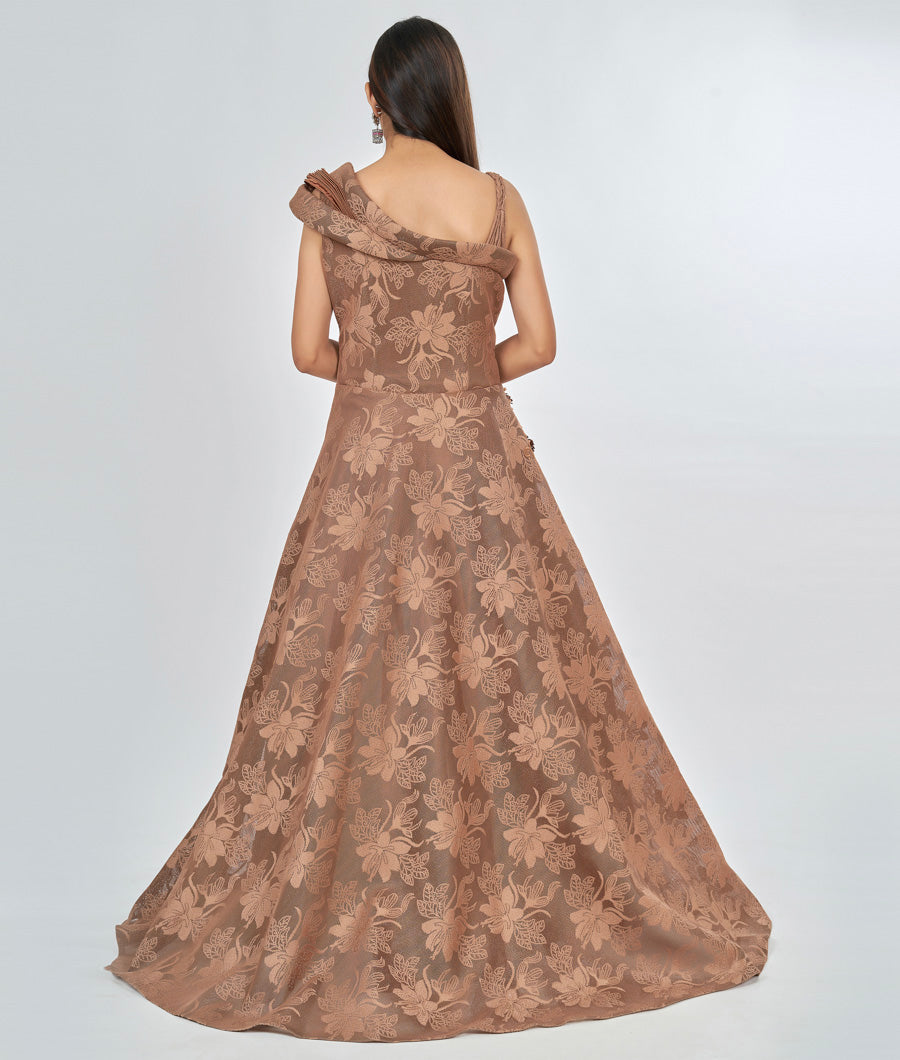 Brown Ball Gown - kaystore.in
