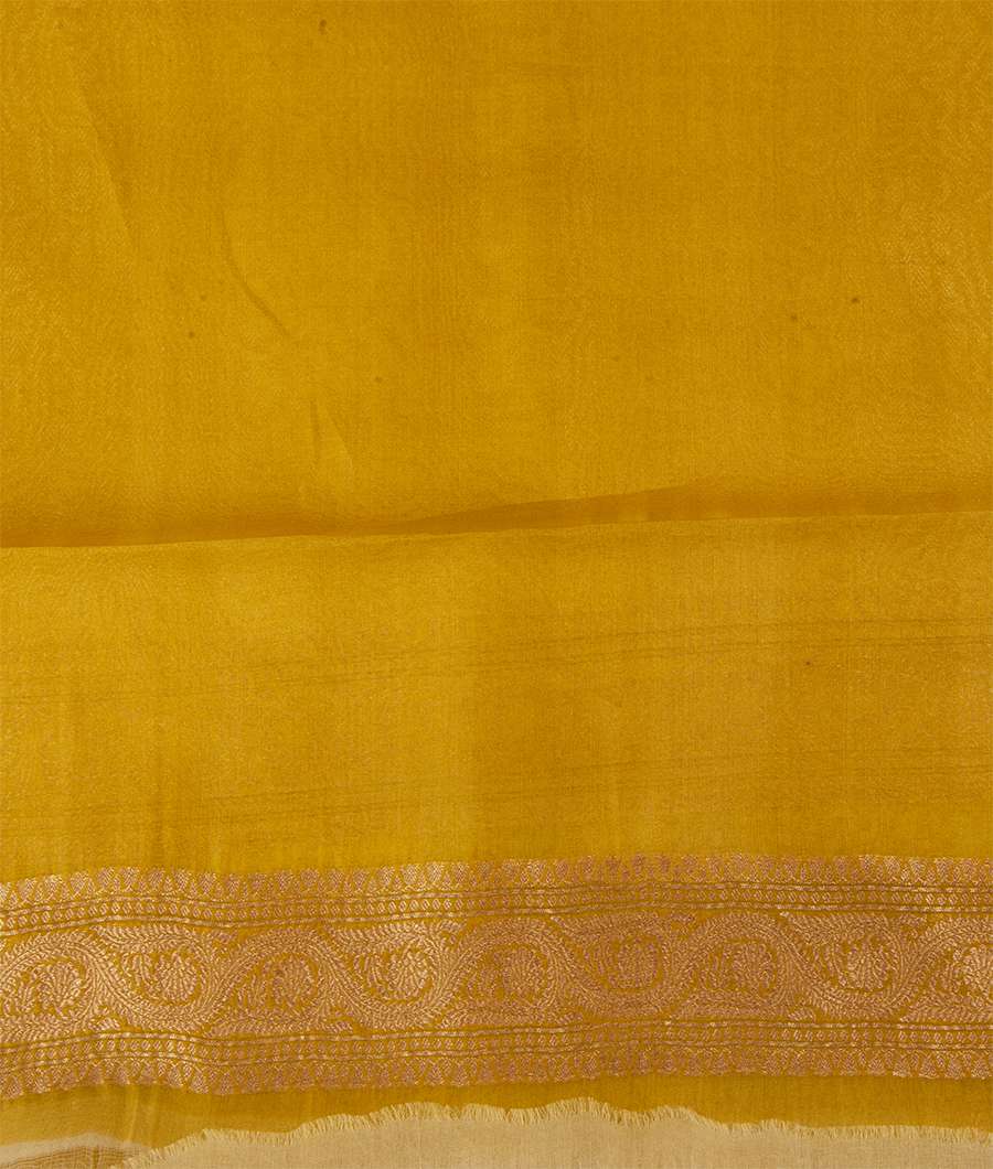 Multi Color Banarasi Kora Silk Saree Gold Zari - kaystore.in