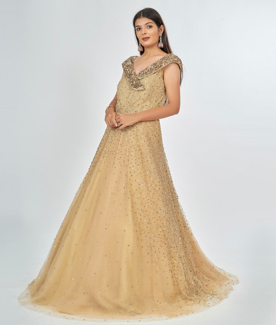 Gold Gown Ball Gown - kaystore.in